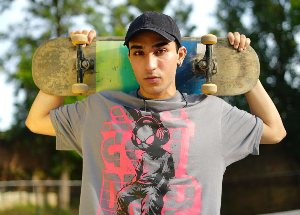 Desi Drip - Grey Unisex Oversized T-Shirt