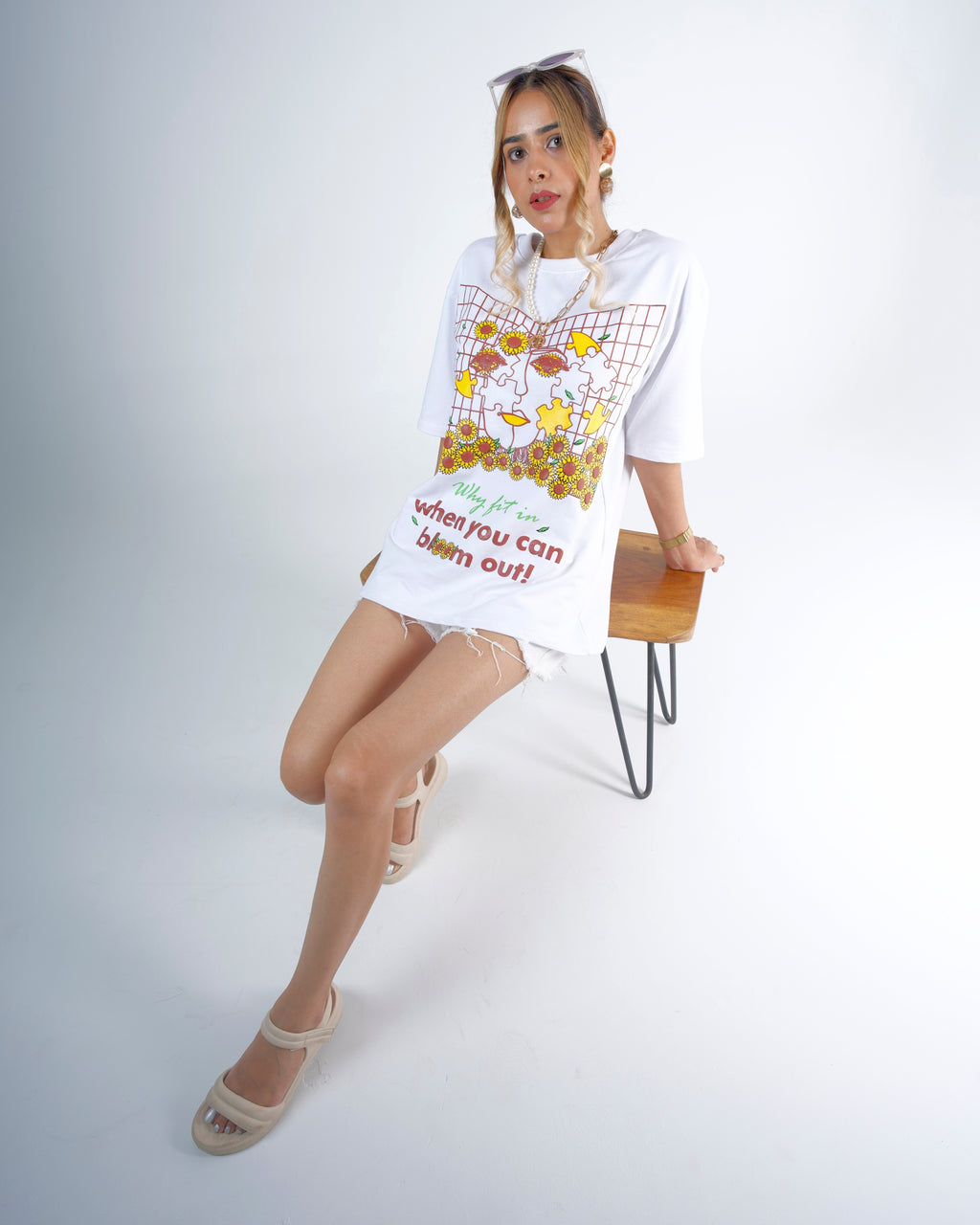 Why Fit In When You Can Bloom Out - White